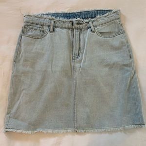Denim mini skirt